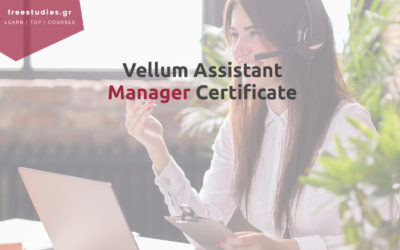 Vellum Assistant Manager Certificate