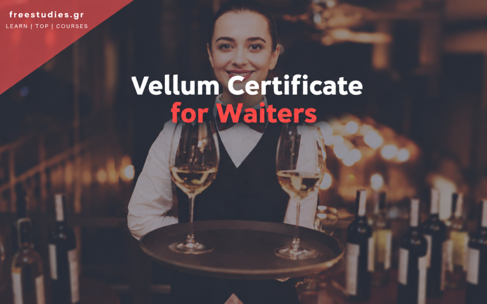 Vellum Certificate for Waiters